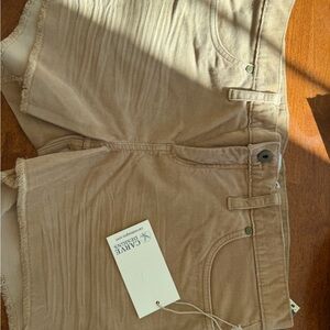 Carve Designs Corduroy Tan Shorts